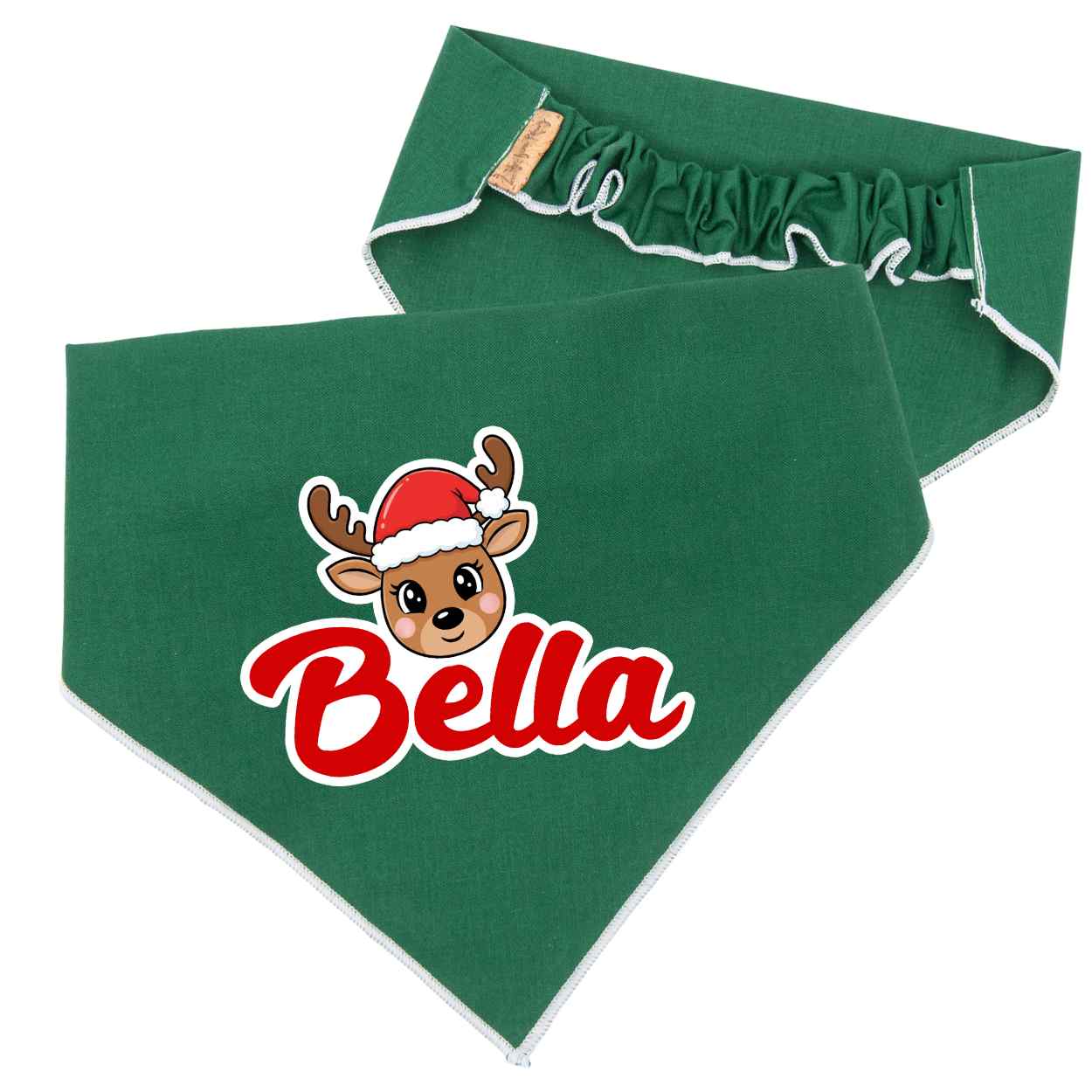 Scrunchie Bandanas Reindeer Scrunchie Christmas Dog Bandana by Life for Pawz – Handmade for pets