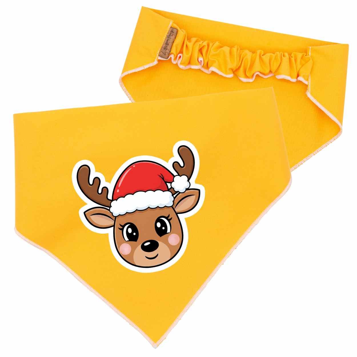 Scrunchie Bandanas Reindeer Scrunchie Christmas Dog Bandana by Life for Pawz – Handmade for pets