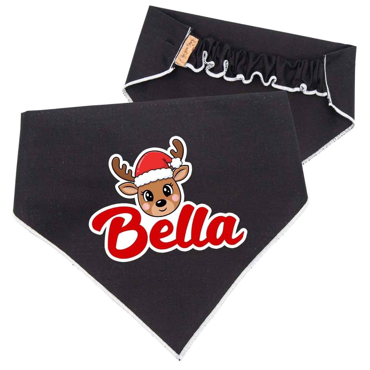 Scrunchie Bandanas Reindeer Scrunchie Christmas Dog Bandana by Life for Pawz – Handmade for pets