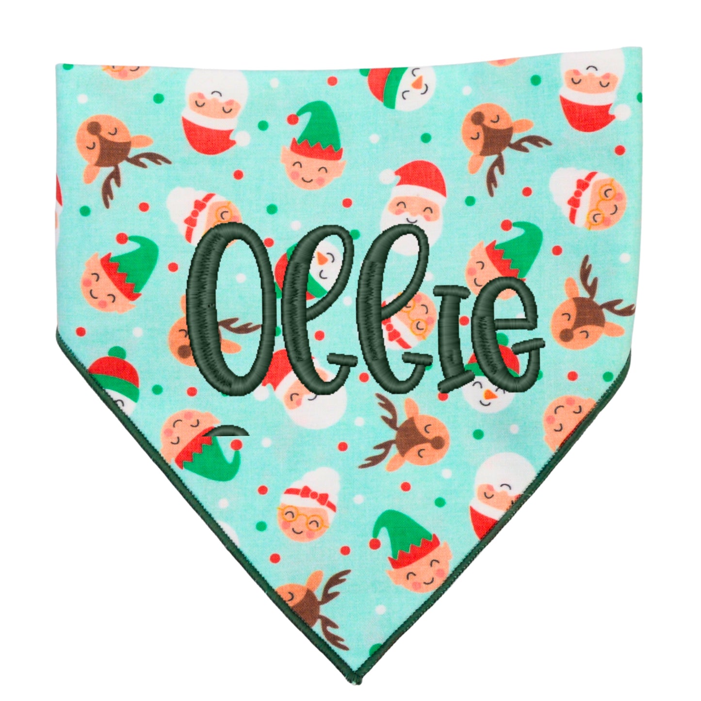 Scrunchie Bandanas Santa Elf Reindeer Scrunchie Bandana by Life for Pawz – Handmade for pets
