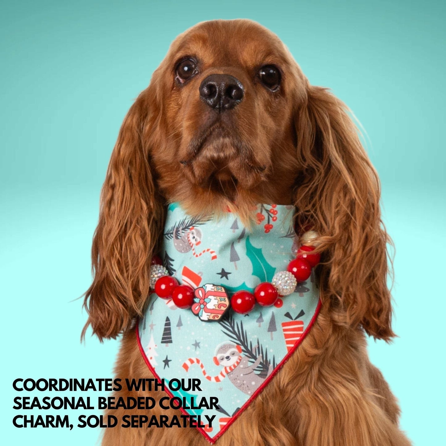 Scrunchie Bandanas Sloth Christmas by Life for Pawz – Handmade for pets