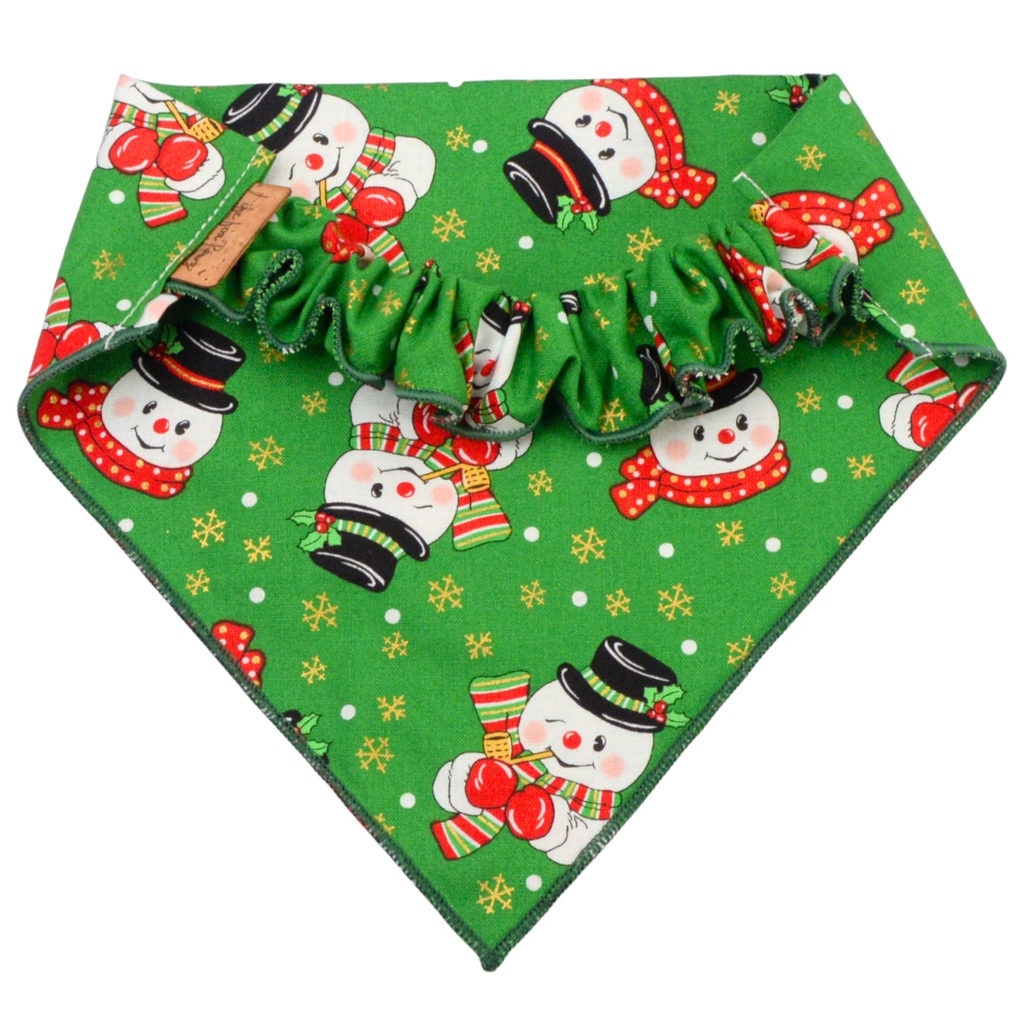 Scrunchie Bandanas Snowman Christmas Bandana by Life for Pawz – Handmade for pets