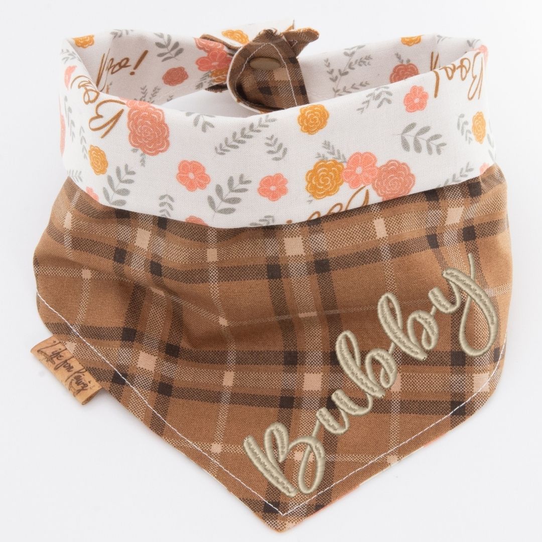 Tie and Snap Boo Blooms by Life for Pawz – Handmade for pets