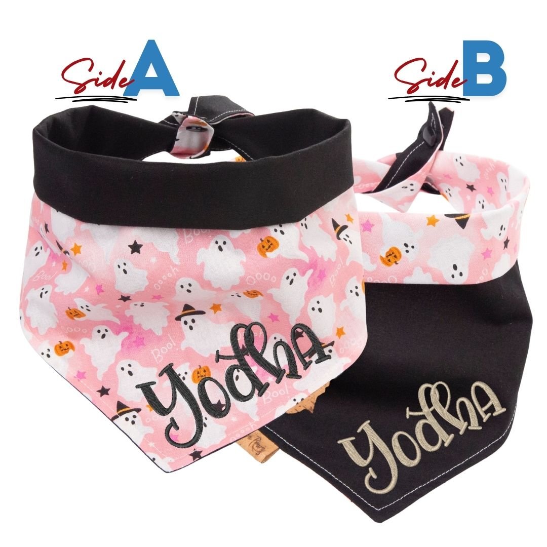 Tie and Snap Boo Crew by Life for Pawz – Handmade for pets