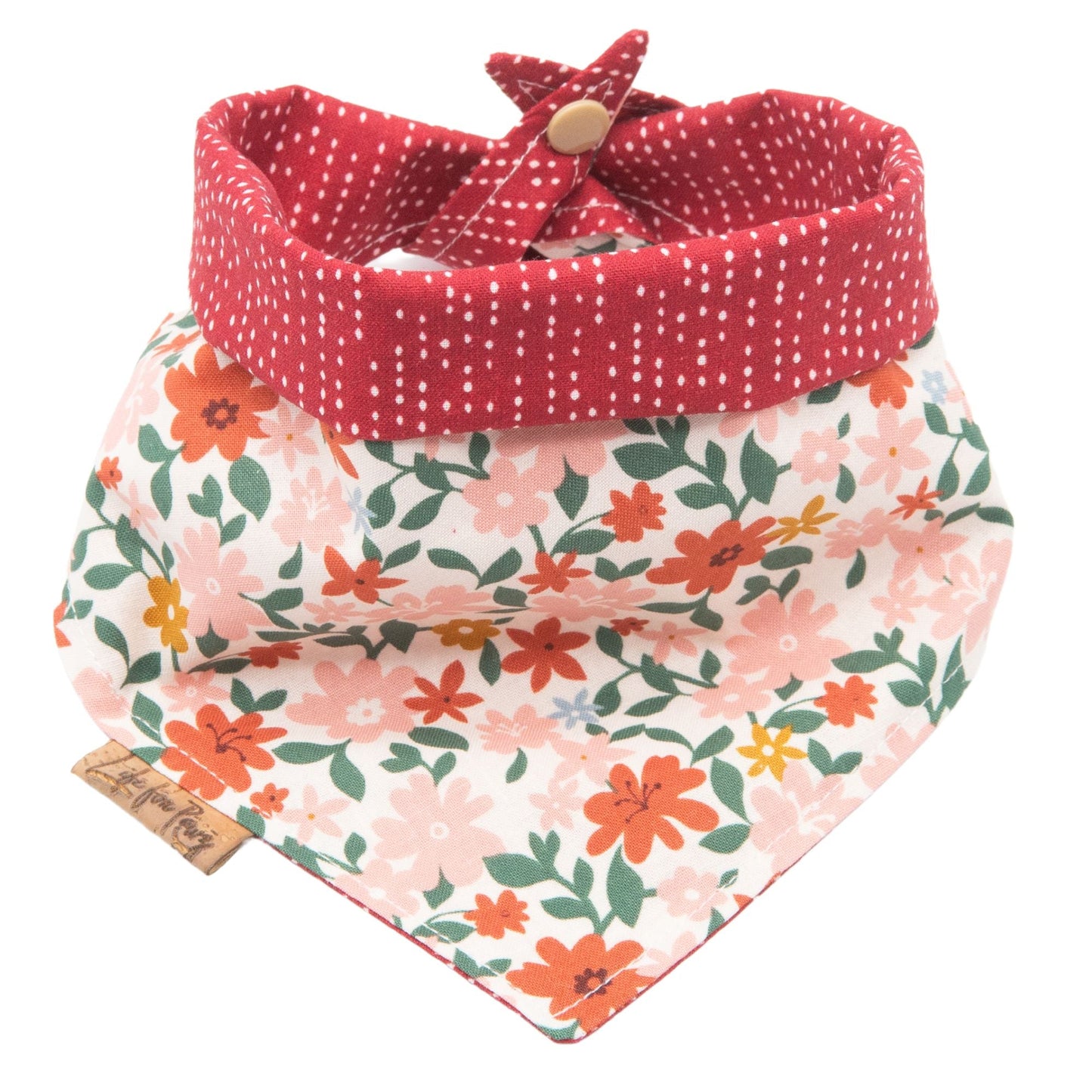 Tie and Snap Fall Flowers by Life for Pawz – Handmade for pets