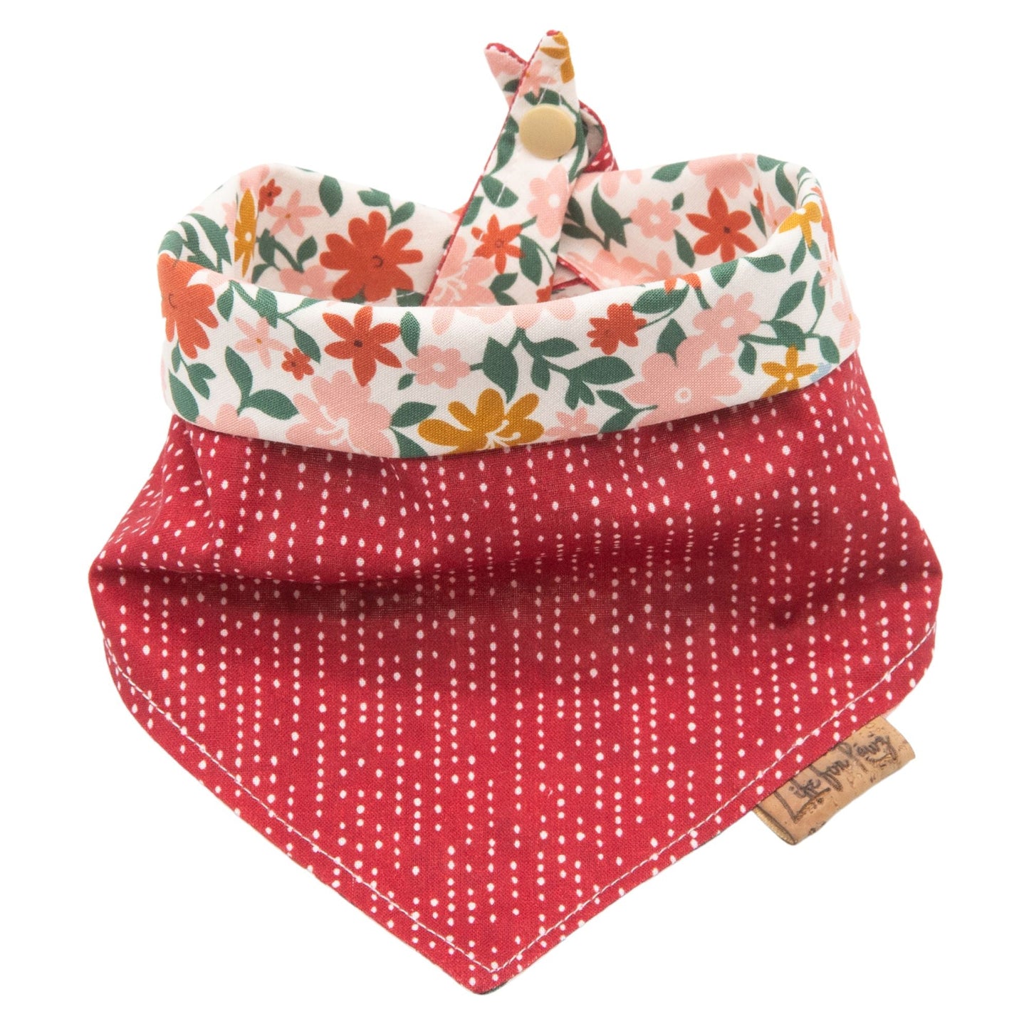 Tie and Snap Fall Flowers by Life for Pawz – Handmade for pets