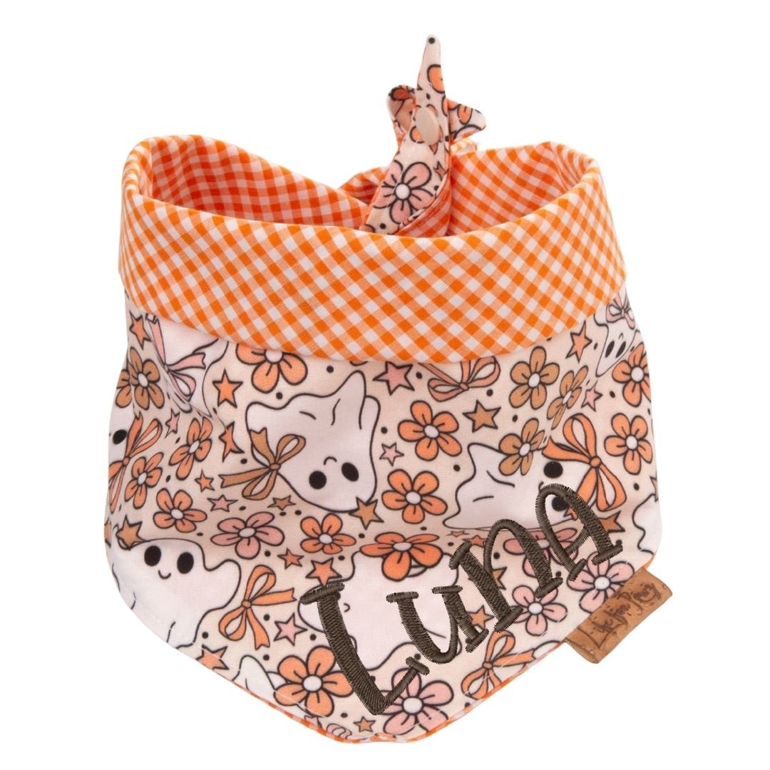 Tie and Snap Ghost Garden by Life for Pawz – Handmade for pets