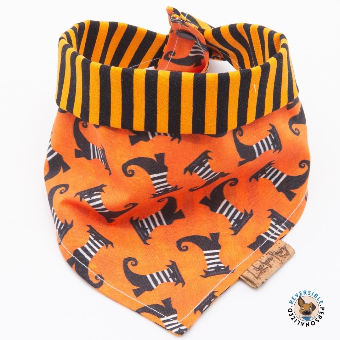 Tie and Snap Halloween Spooky Fun by Life for Pawz – Handmade for pets
