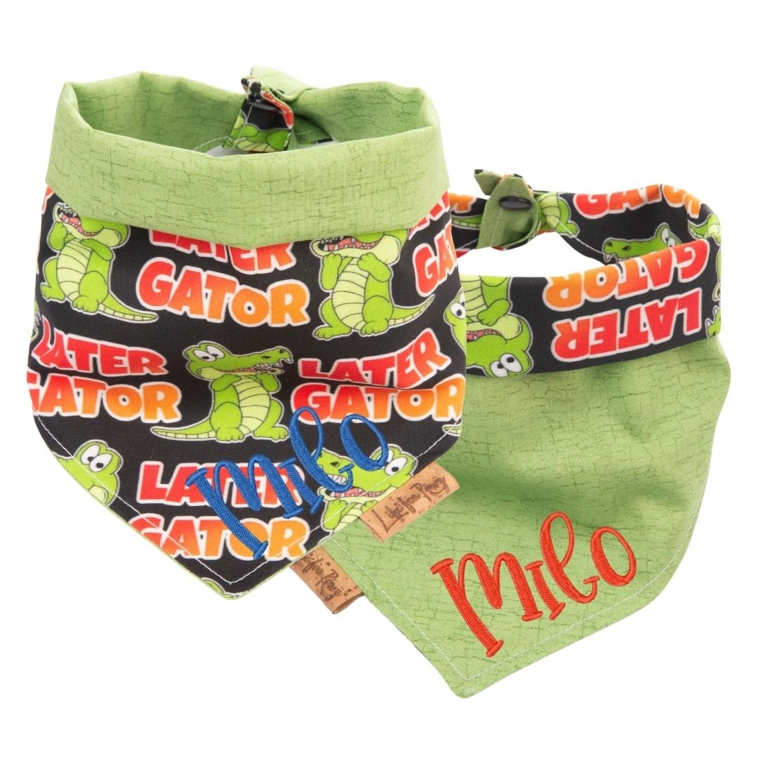 Tie and Snap Later Gator by Life for Pawz – Handmade for pets