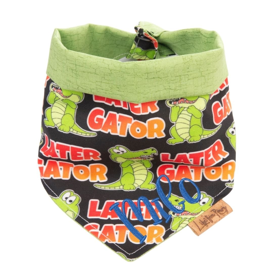 Tie and Snap Later Gator by Life for Pawz – Handmade for pets