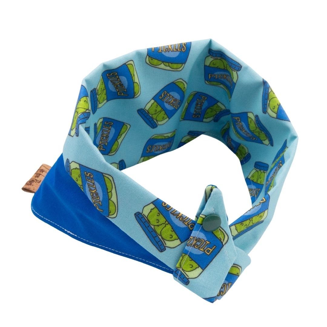 Tie and Snap Pickle Lovers by Life for Pawz – Handmade for pets