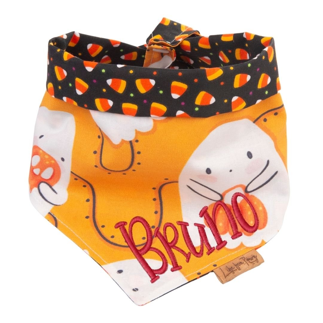 Tie and Snap Pumpkin Pals by Life for Pawz – Handmade for pets