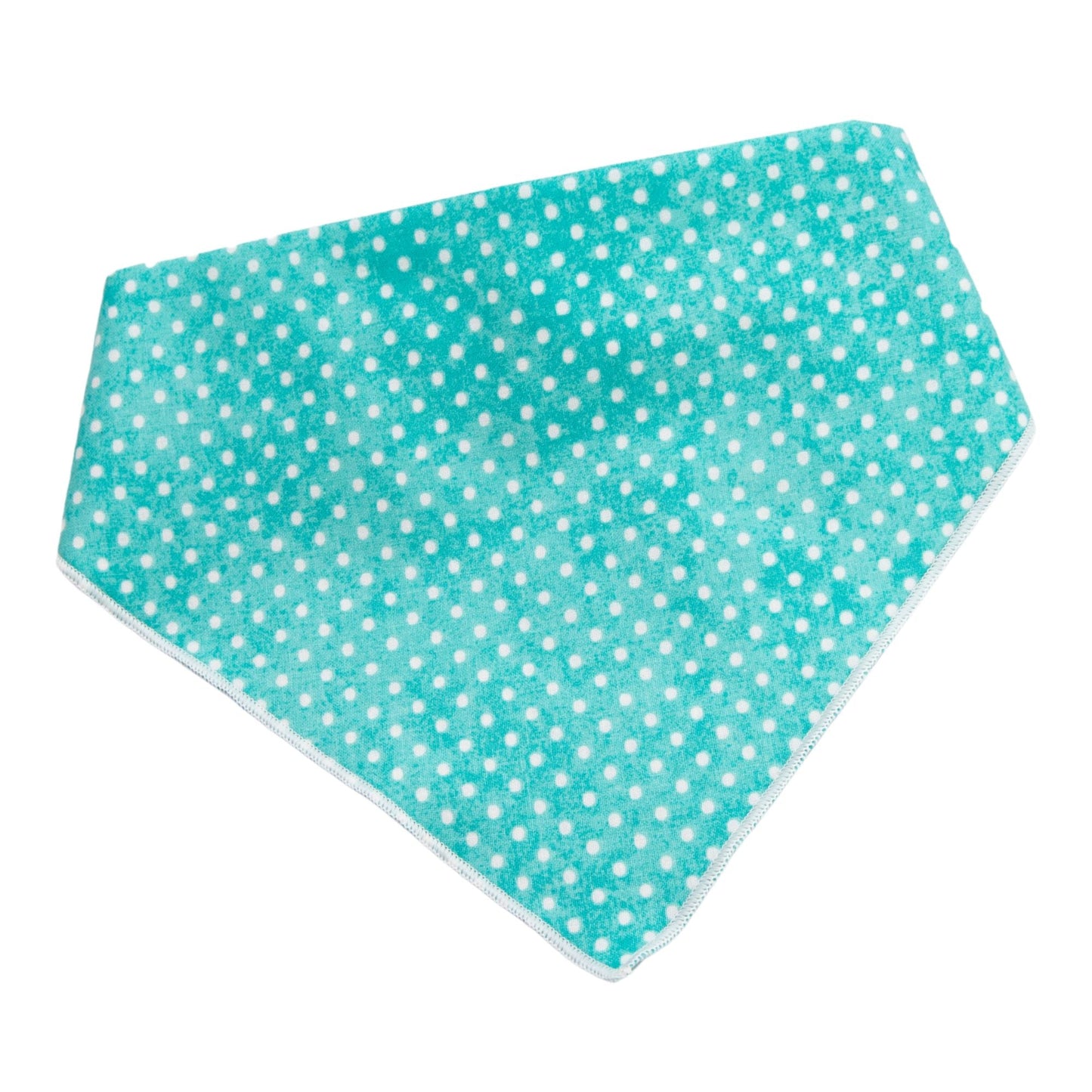 Dog bandana Turquoise Polka Dot Embroidered Scrunchie Dog Bandana - Life for Pawz -