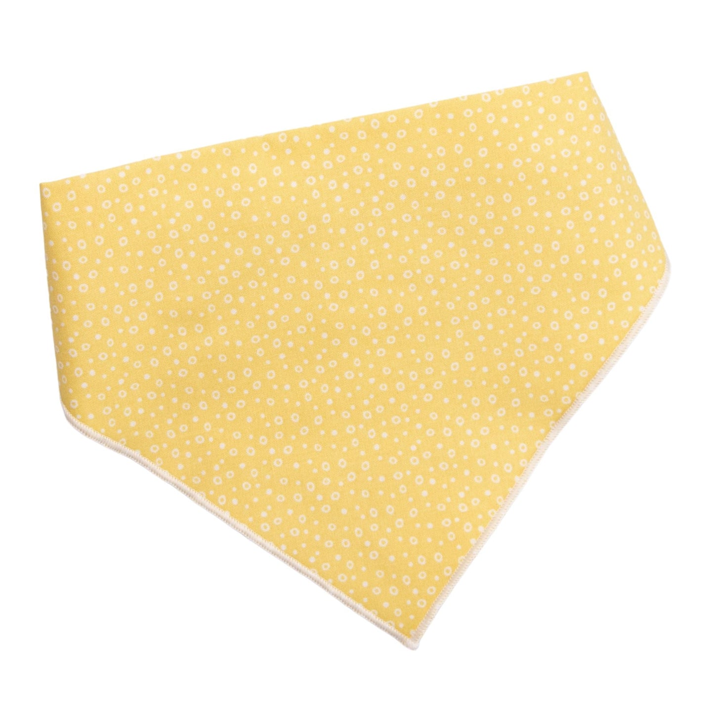 Dog bandana Yellow Dots Embroidered Scrunchie Dog Bandana - Life for Pawz -