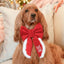 Red Velvet Dog Sailor Bow