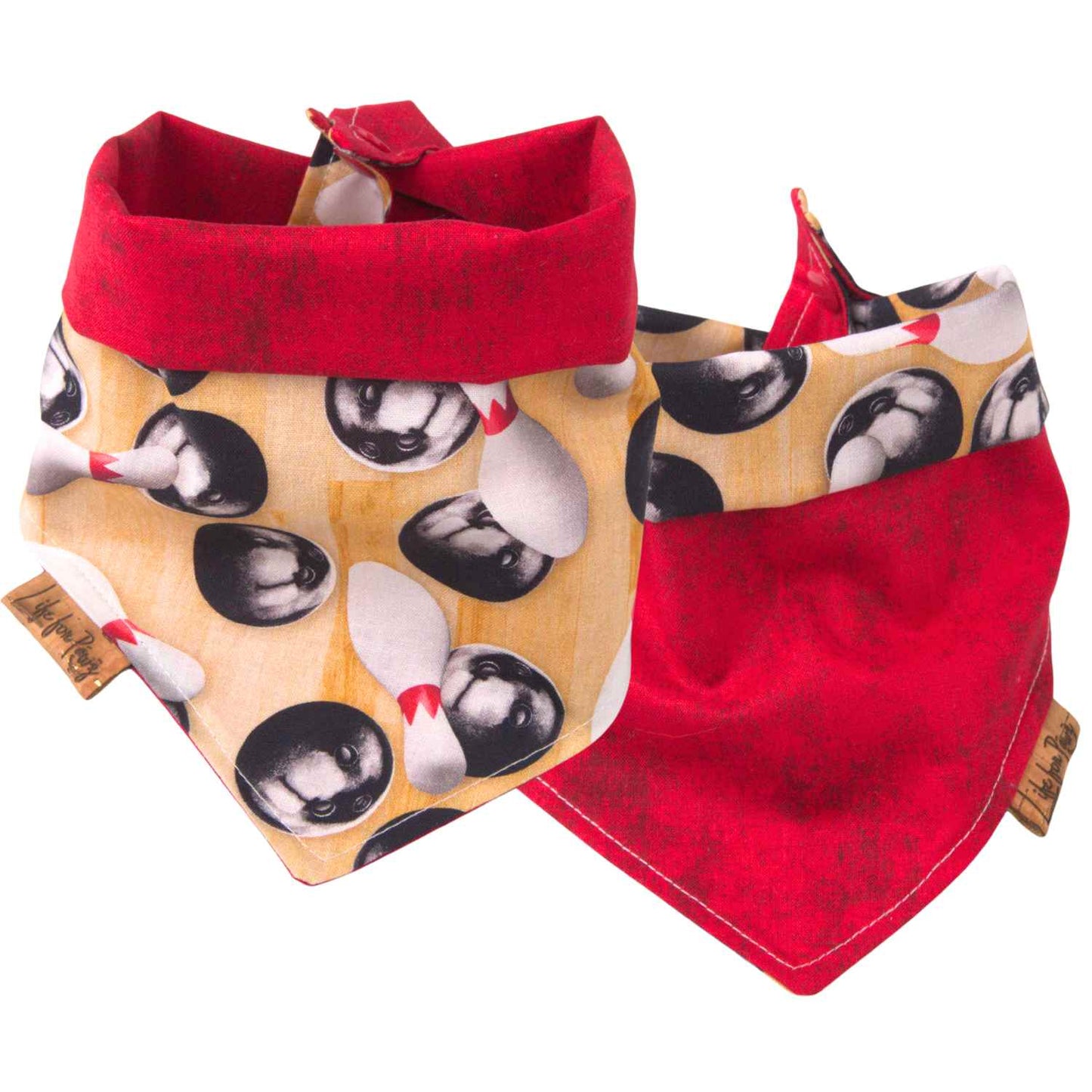 Bowling Ball Tie & Snap Bandana