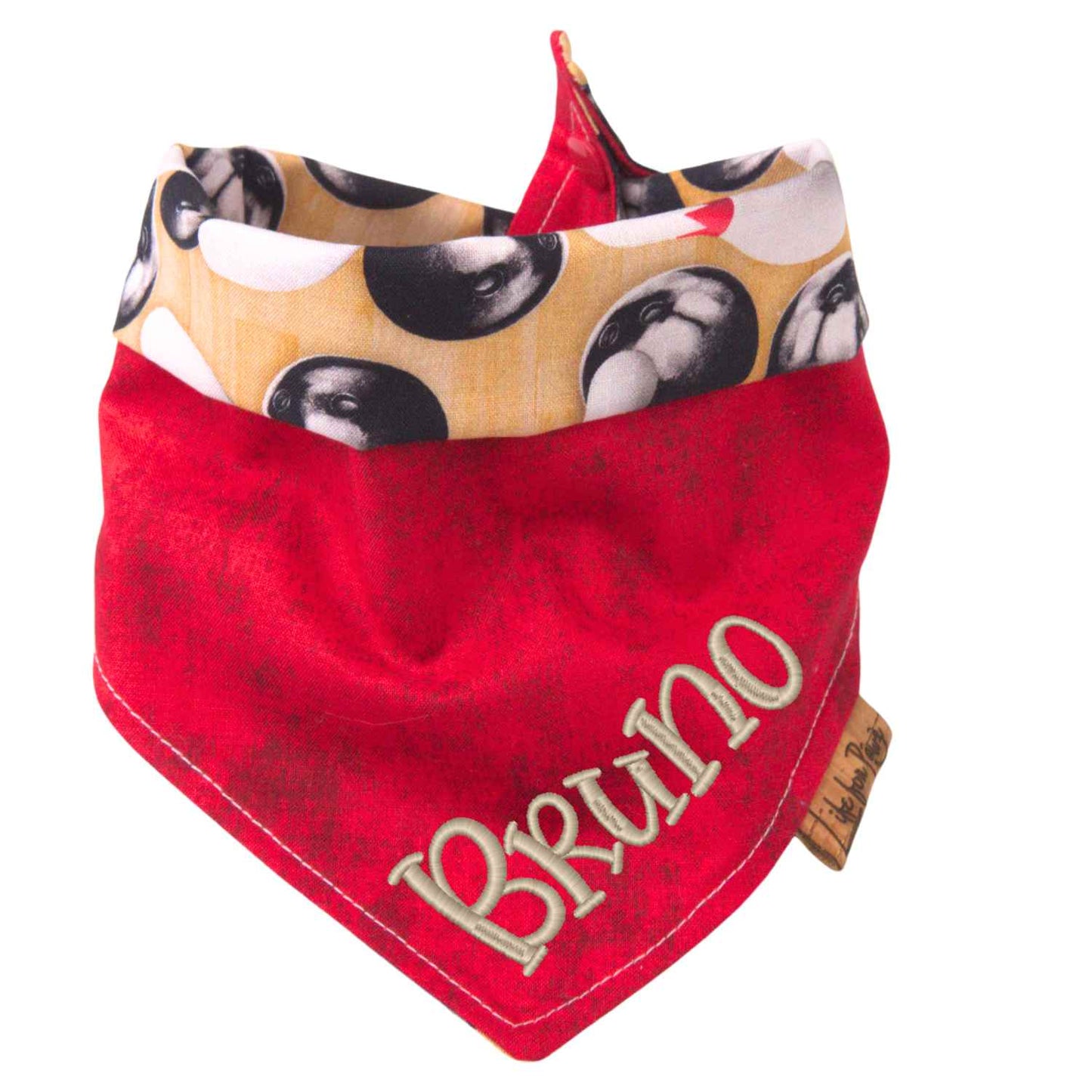 Bowling Ball Tie & Snap Bandana