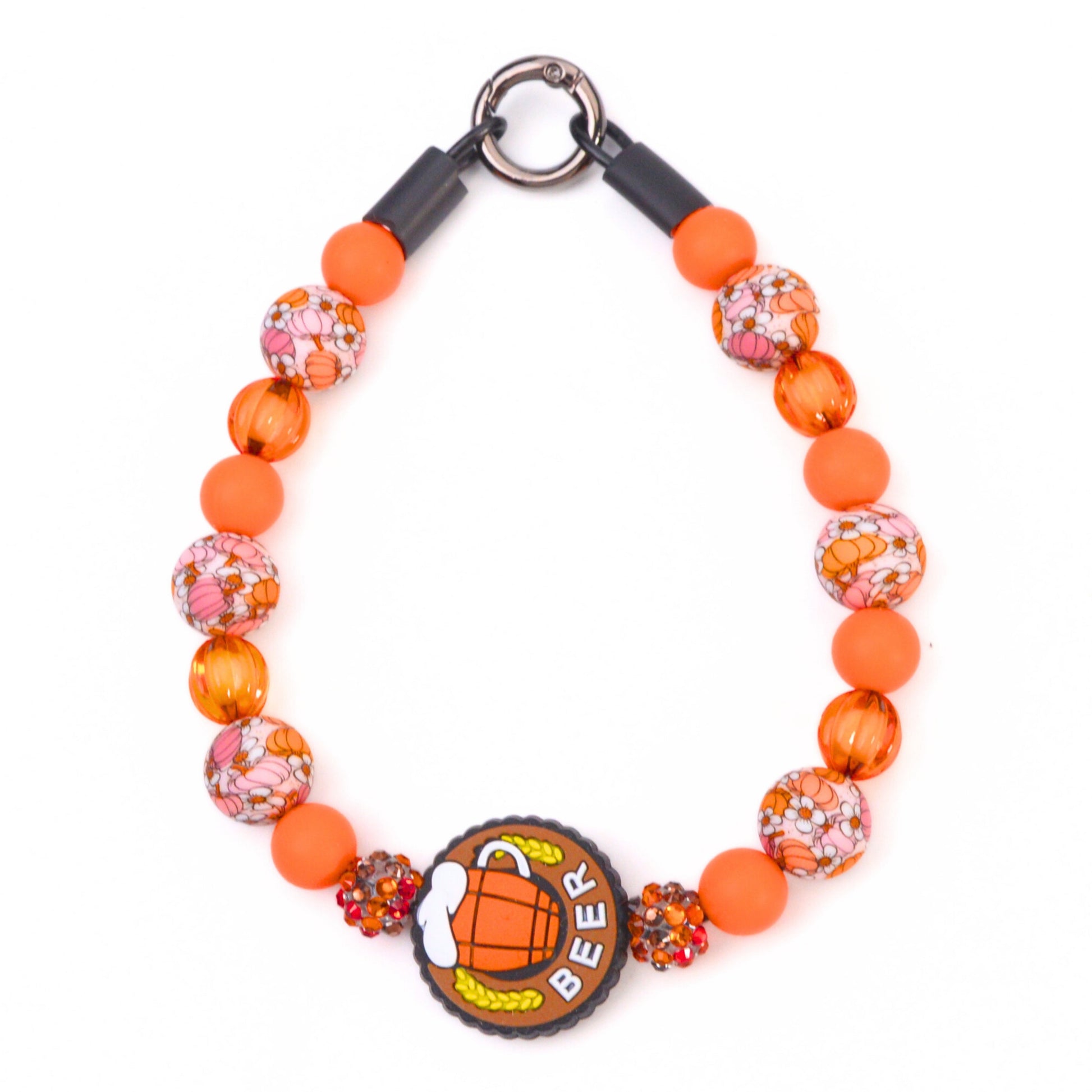 beaded dog necklace Beer Beaded Collar Charm by Life for Pawz – Handmade for pets