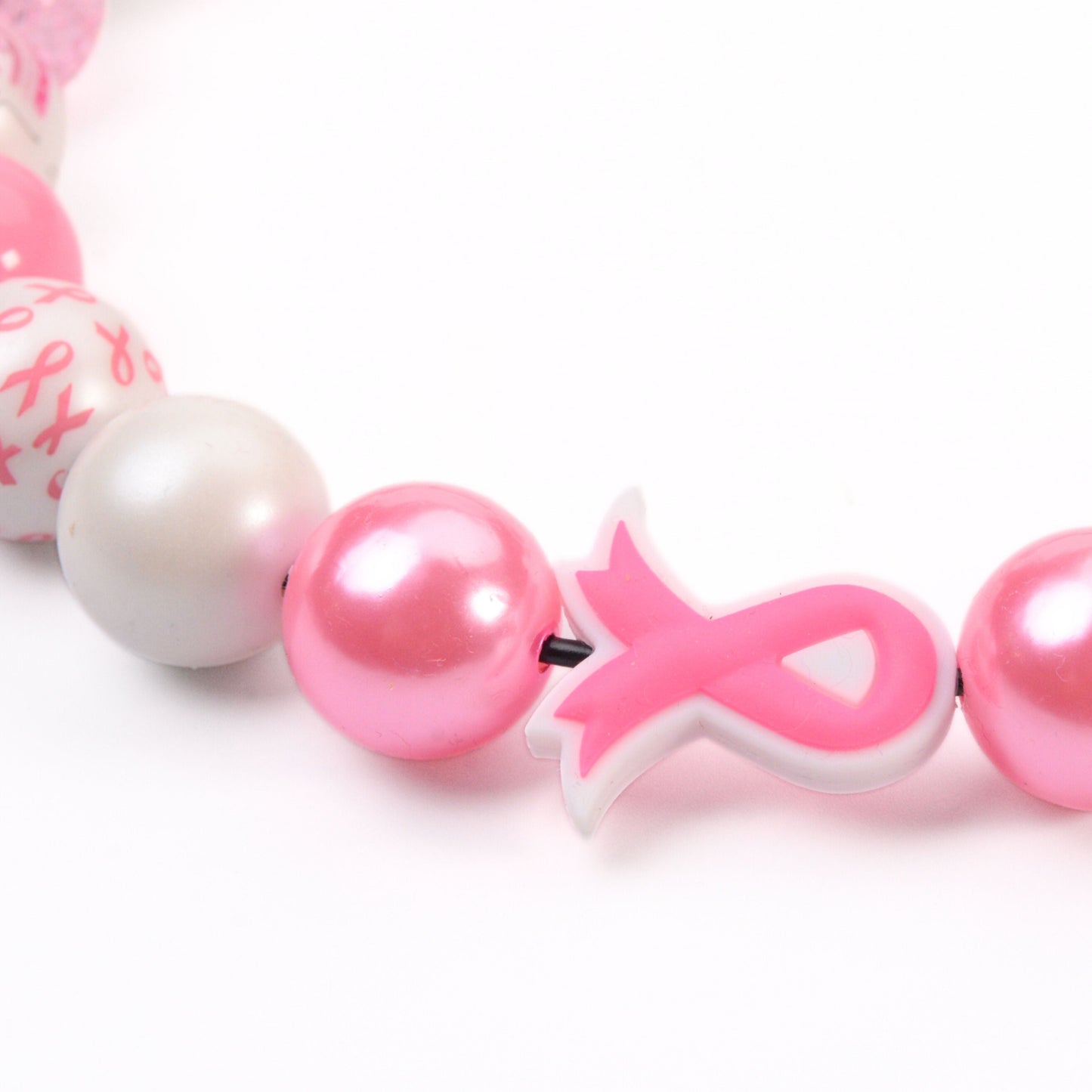 beaded dog necklace Cancer Awareness Pink Ribbon Beaded Dog Collar by Life for Pawz – Handmade for pets