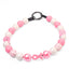 beaded dog necklace Cancer Awareness Pink Ribbon Beaded Dog Collar by Life for Pawz – Handmade for pets