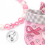 beaded dog necklace Cancer Awareness Pink Ribbon Beaded Dog Collar by Life for Pawz – Handmade for pets