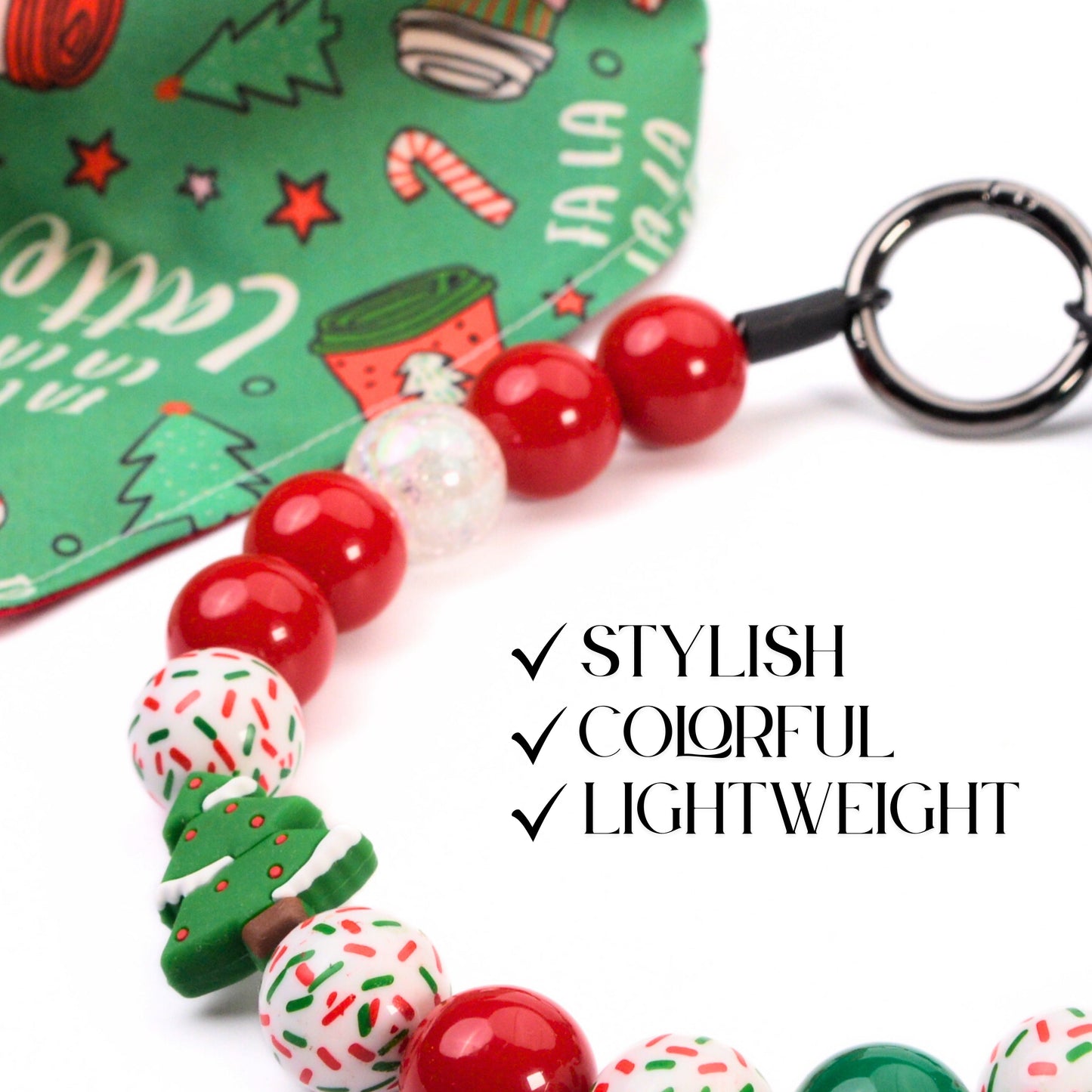 beaded dog necklace Christmas Tree Beaded Dog Collar by Life for Pawz – Handmade for pets