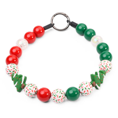 beaded dog necklace Christmas Tree Beaded Dog Collar by Life for Pawz – Handmade for pets