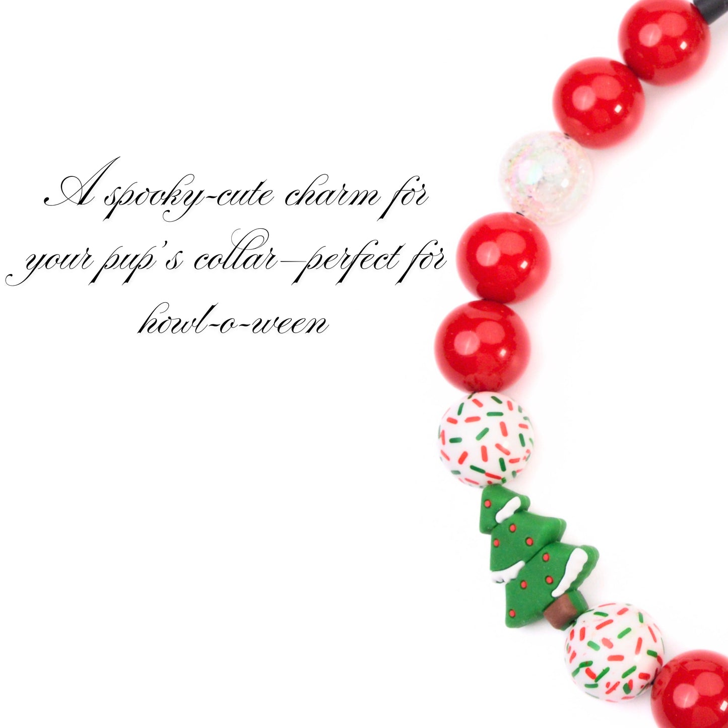 beaded dog necklace Christmas Tree Beaded Dog Collar by Life for Pawz – Handmade for pets