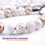 beaded dog necklace New Year’s Gold Charm by Life for Pawz – Handmade for pets