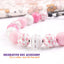 beaded dog necklace Pink Awareness Charm by Life for Pawz – Handmade for pets