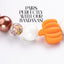 beaded dog necklace Pumpkin Harvest Charm by Life for Pawz – Handmade for pets