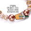 beaded dog necklace Pumpkin Spice Latte Charm by Life for Pawz – Handmade for pets