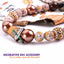 beaded dog necklace Pumpkin Spice Latte Charm by Life for Pawz – Handmade for pets