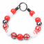 beaded dog necklace Santa & Snowflakes Christmas Beaded Dog Collar by Life for Pawz – Handmade for pets