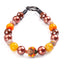 beaded dog necklace Thanksgiving Turkey Charm by Life for Pawz – Handmade for pets