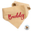 Dog bandana Beige Polka Dot Embroidered Scrunchie Dog Bandana - Life for Pawz - 