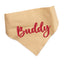 Dog bandana Beige Polka Dot Embroidered Scrunchie Dog Bandana - Life for Pawz - 