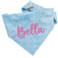 Dog bandana Blue Stars Embroidered Scrunchie Dog Bandana - Life for Pawz - 
