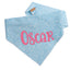 Dog bandana Blue Swirl Embroidered Scrunchie Dog Bandana - Life for Pawz - 