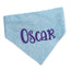 Dog bandana Blue Swirl Embroidered Scrunchie Dog Bandana - Life for Pawz - 