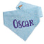 Dog bandana Blue Swirl Embroidered Scrunchie Dog Bandana - Life for Pawz - 