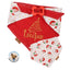 Bone Clasp Playful Santa Bone Clasp Closure Dog Bandana by Life for Pawz – Handmade for pets