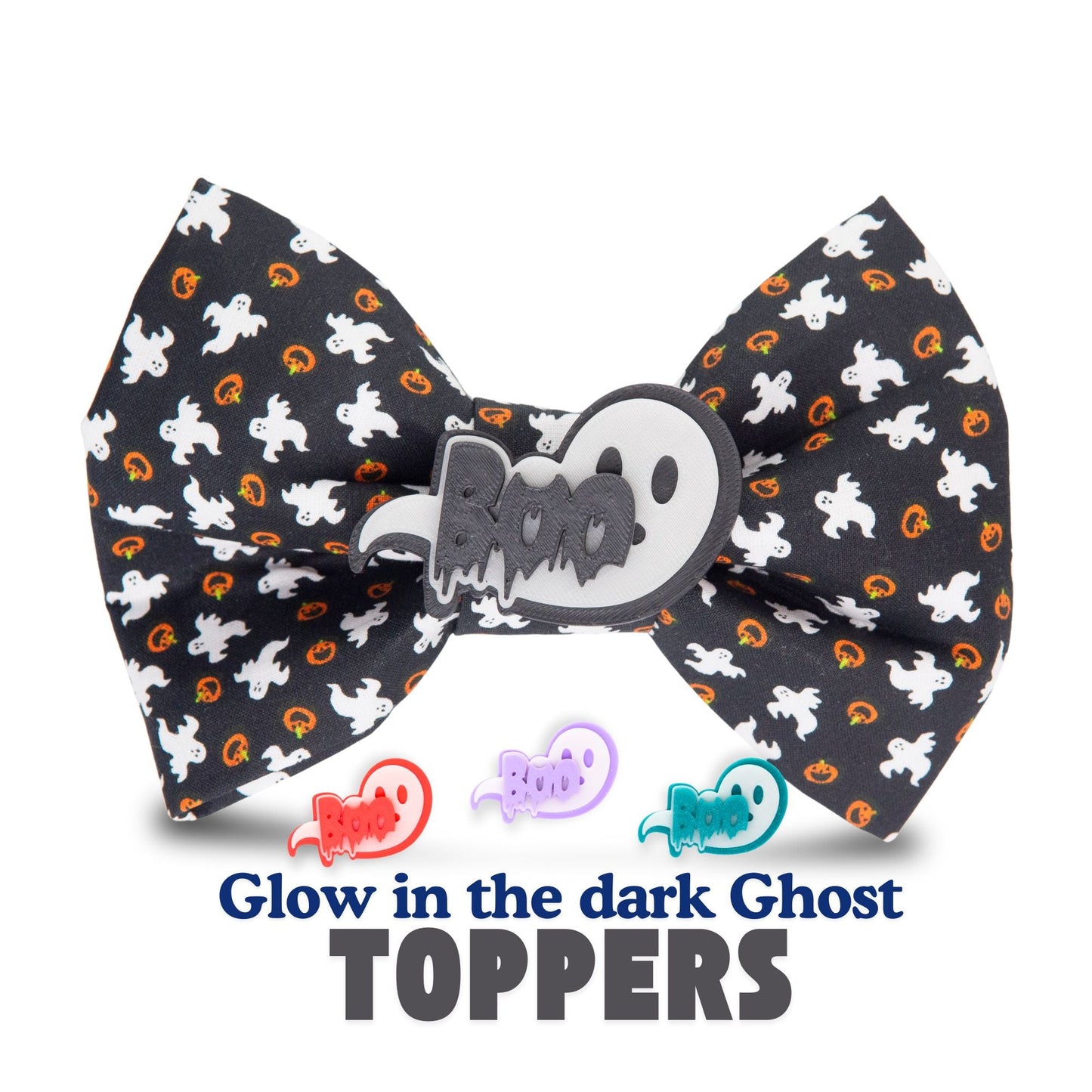 Bowtie Black Ghost Boo Bowtie by Life for Pawz – Handmade for pets