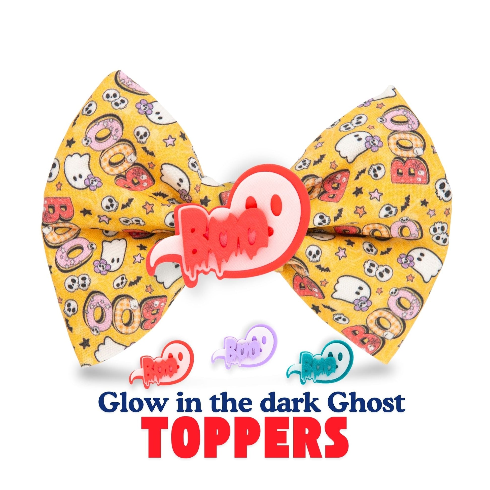 Bowtie BOO Ghost Bow by Life for Pawz – Handmade for pets