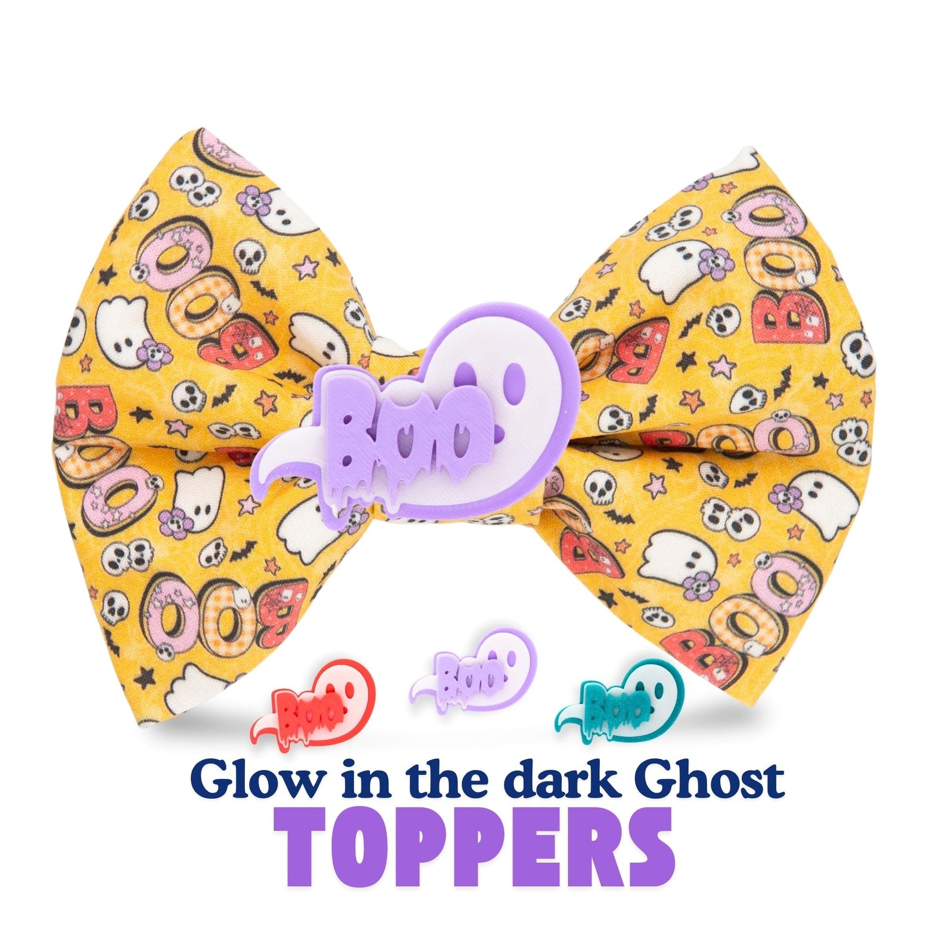 Bowtie BOO Ghost Bow by Life for Pawz – Handmade for pets