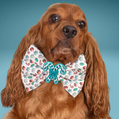 Bowtie Candy Cane Bowtie by Life for Pawz – Handmade for pets