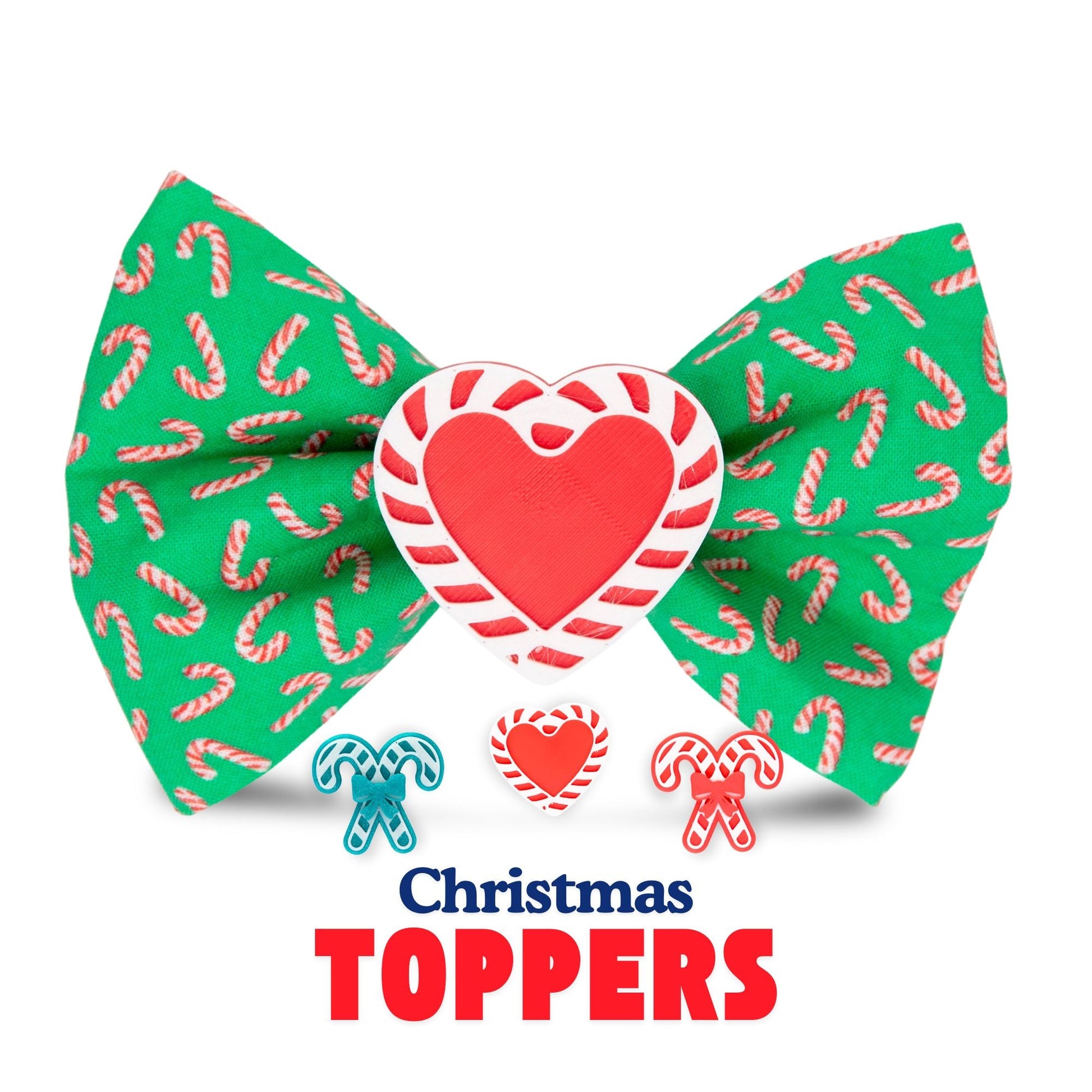 Bowtie Candy Cane Christmas by Life for Pawz – Handmade for pets