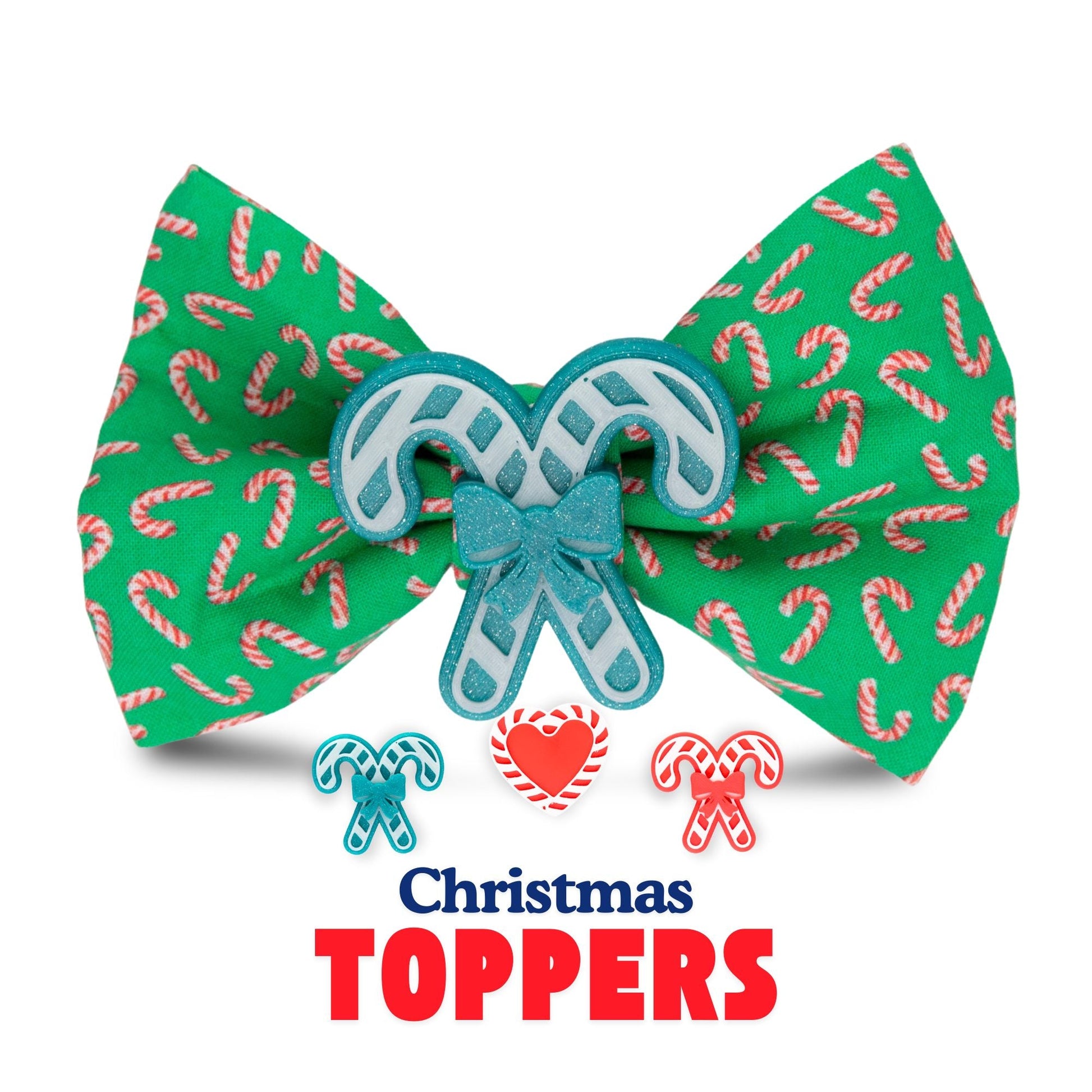 Bowtie Candy Cane Christmas by Life for Pawz – Handmade for pets