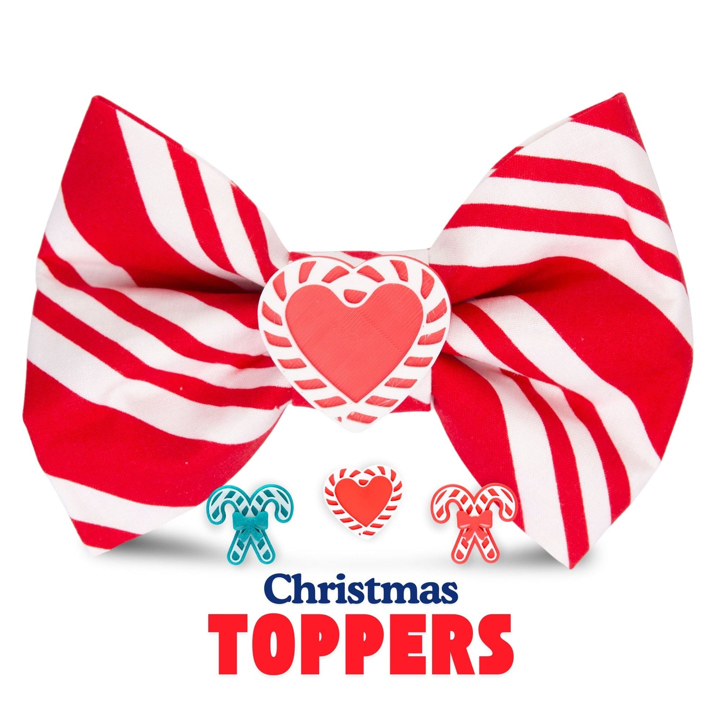 Bowtie Candy Cane Stripe Bowtie by Life for Pawz – Handmade for pets
