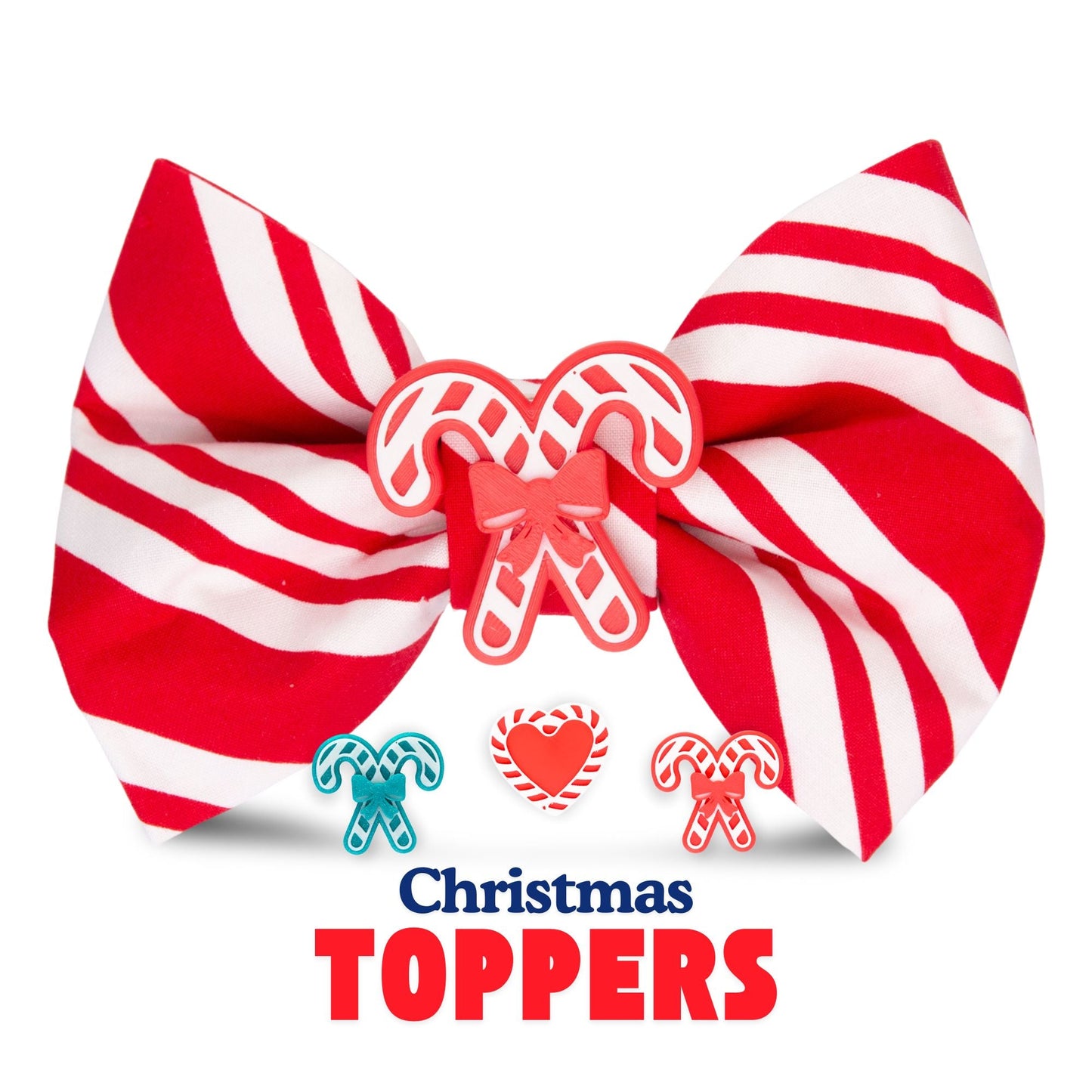 Bowtie Candy Cane Stripe Bowtie by Life for Pawz – Handmade for pets